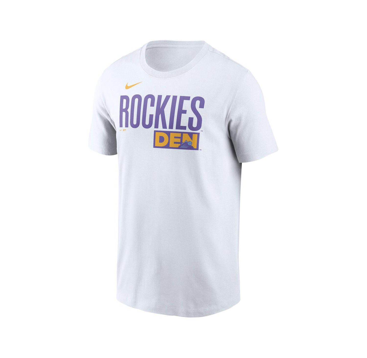 Men's White Colorado Rockies 2025 City Connect Wordmark T-Shirt