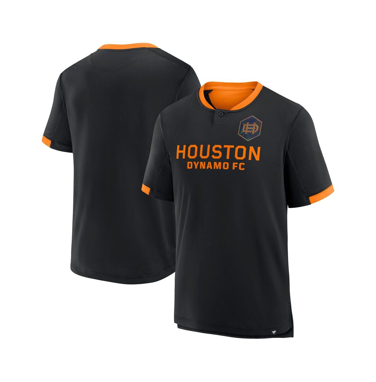 Мужская футболка Fanatics Black Houston Dynamo FC Stoppage Time Striker — фото 1