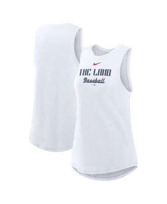 Nike - Women's White Cleveland Guardians City Connect Tricode High Neck Performance Tank Top