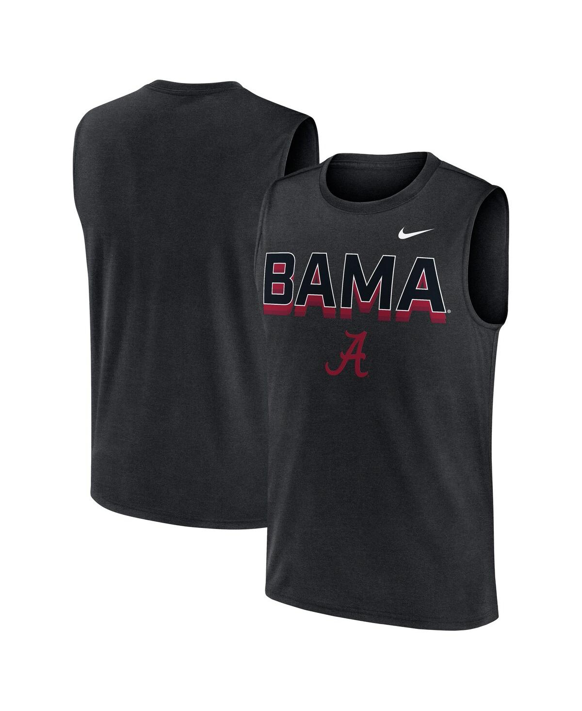 Men's Black Alabama Crimson Tide Primetime Tricode Legend Performance Tank Top - Black