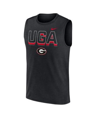 Men's Black Georgia Bulldogs Primetime Tricode Legend Performance Tank Top