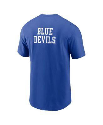 Men's Royal Duke Blue Devils 2-Hit Stacked T-Shirt