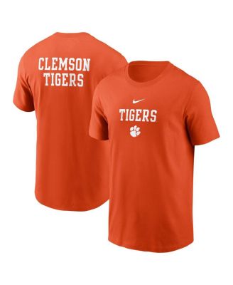 Nike - Men's Orange Clemson Tigers 2-Hit Stacked T-Shirt