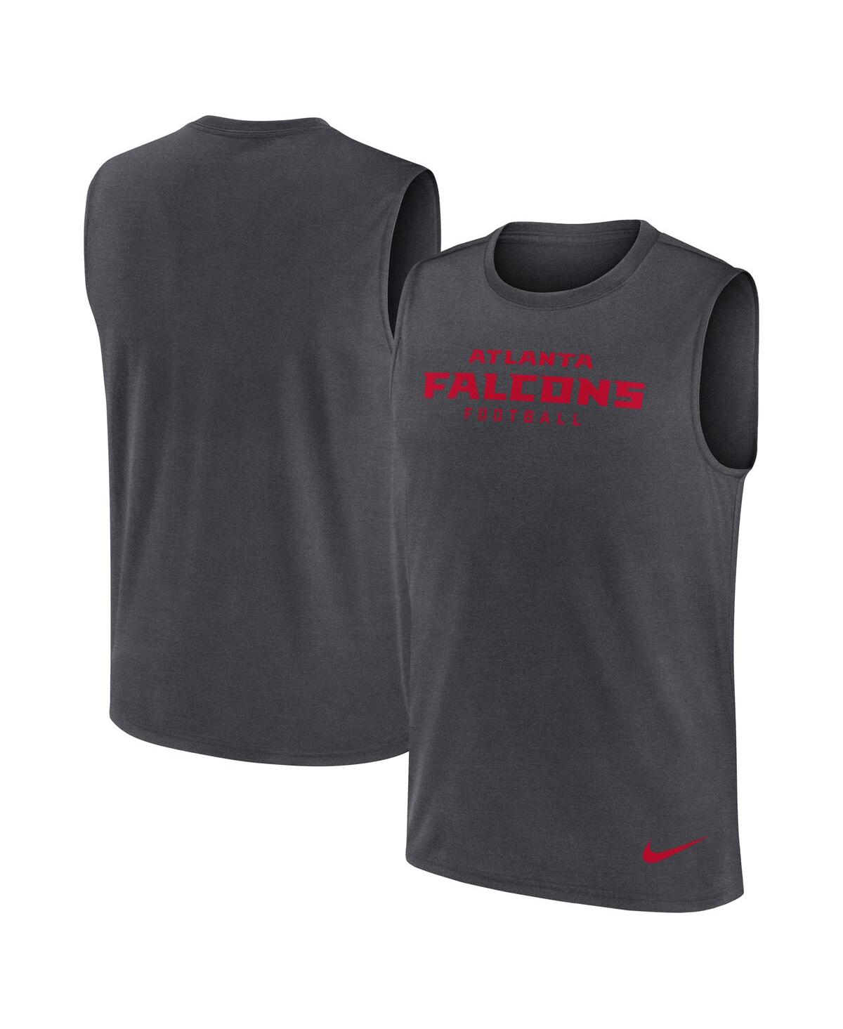 Nike Men's Charcoal Atlanta Falcons Primetime Legend Performance Muscle Tank Top In Gray