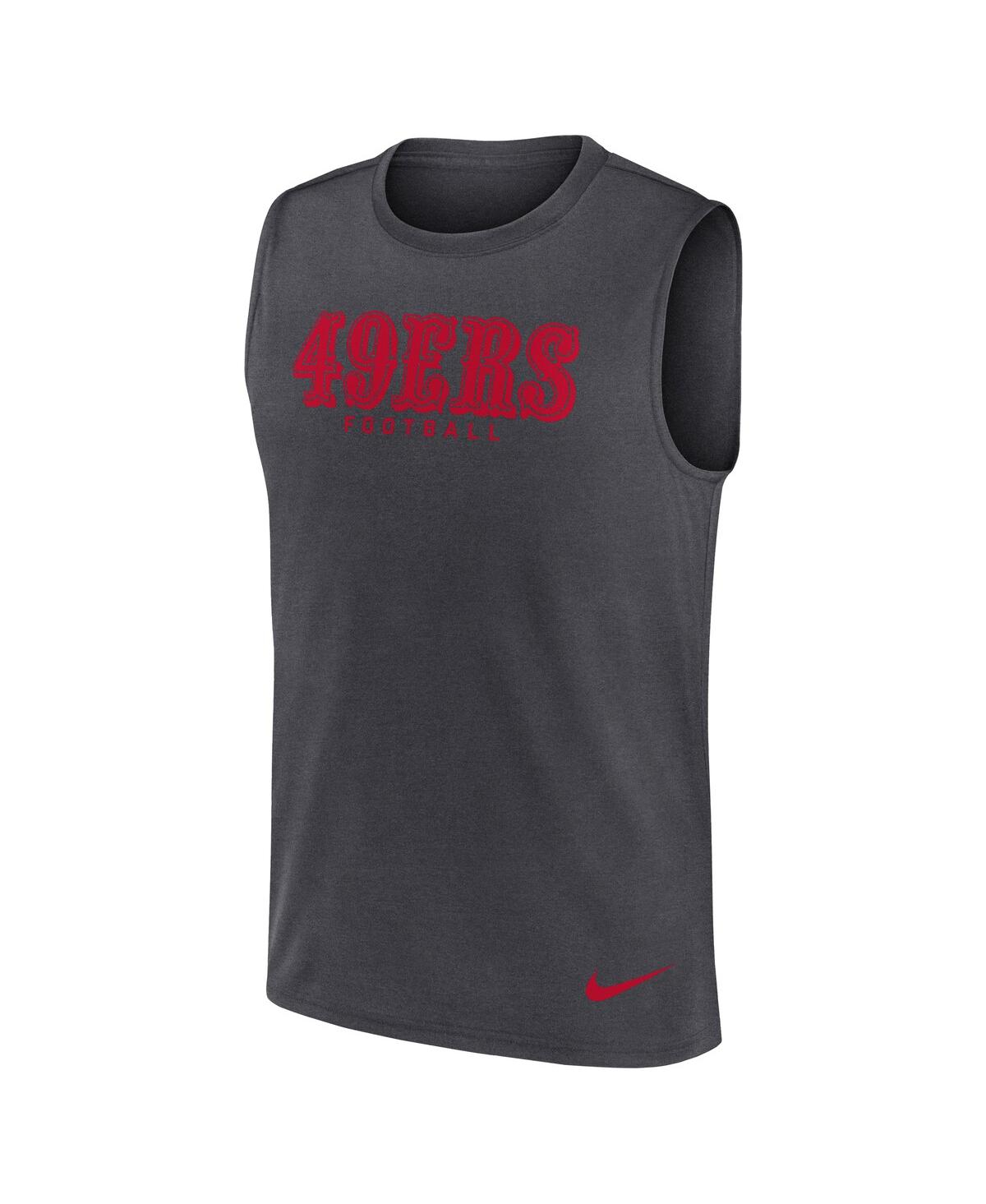 Nike Men's Charcoal San Francisco 49ers Primetime Legend Performance Muscle Tank Top