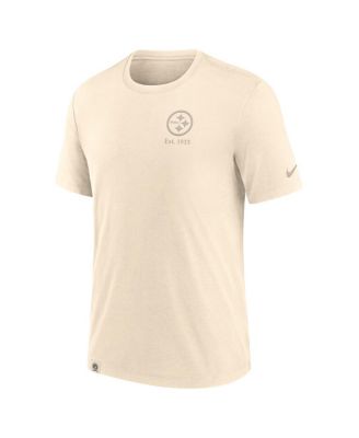 Men's Cream Pittsburgh Steelers Glory Tri-Blend T-Shirt