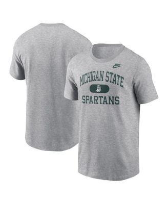 Nike - Men's Heather Gray Michigan State Spartans Legacy Alma Mater T-Shirt