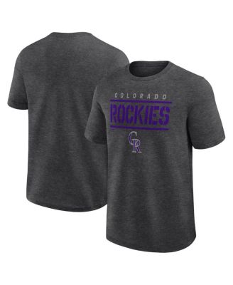 Fanatics - Men's Heather Charcoal Colorado Rockies Top Notch T-Shirt