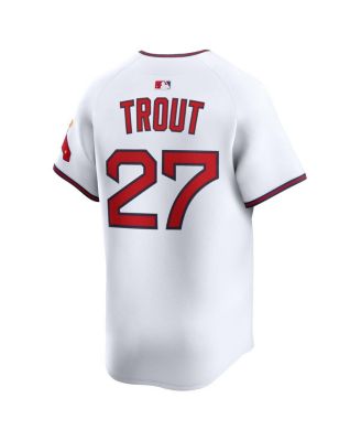 Men's Mike Trout White Los Angeles Angels Alternate Limited Jersey