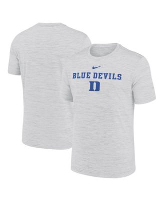 Nike - Men's Ash Duke Blue Devils 2025 Sideline Velocity Performance T-Shirt