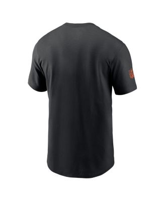 Men's Black Cincinnati Bengals Sideline Performance T-Shirt