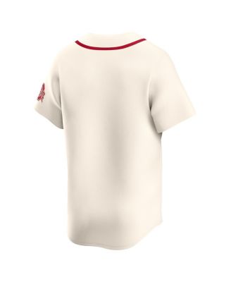 Men's Cream Ohio State Buckeyes Limited Alternate Wordmark Jersey