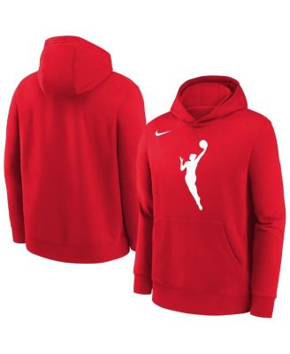 Nike - Big Boys and Girls Red WNBA Logo Essential Team Pullover Hoodie