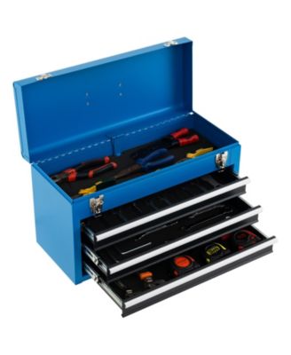 Portable Garage Mechanic Tool Cabinet Box with 3 Drawers