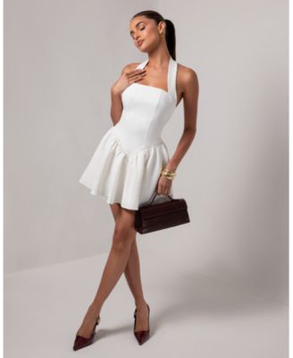 Women's Halter Contour A-Line Mini Dress