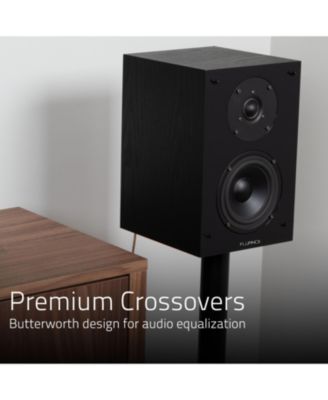 Elite High Definition 2-Way Bookshelf Surround Sound Speakers for 2-Channel Stereo or Home Theater System (SX6)