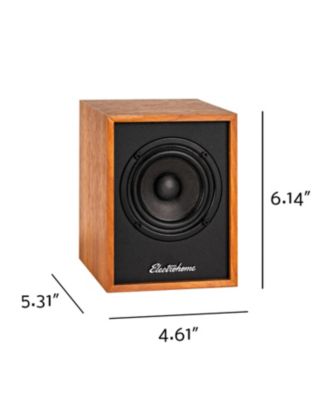 Huntley Powered Bookshelf Speakers with Built-in Amplifier, 3" Drivers, Bluetooth 5, RCA/Aux