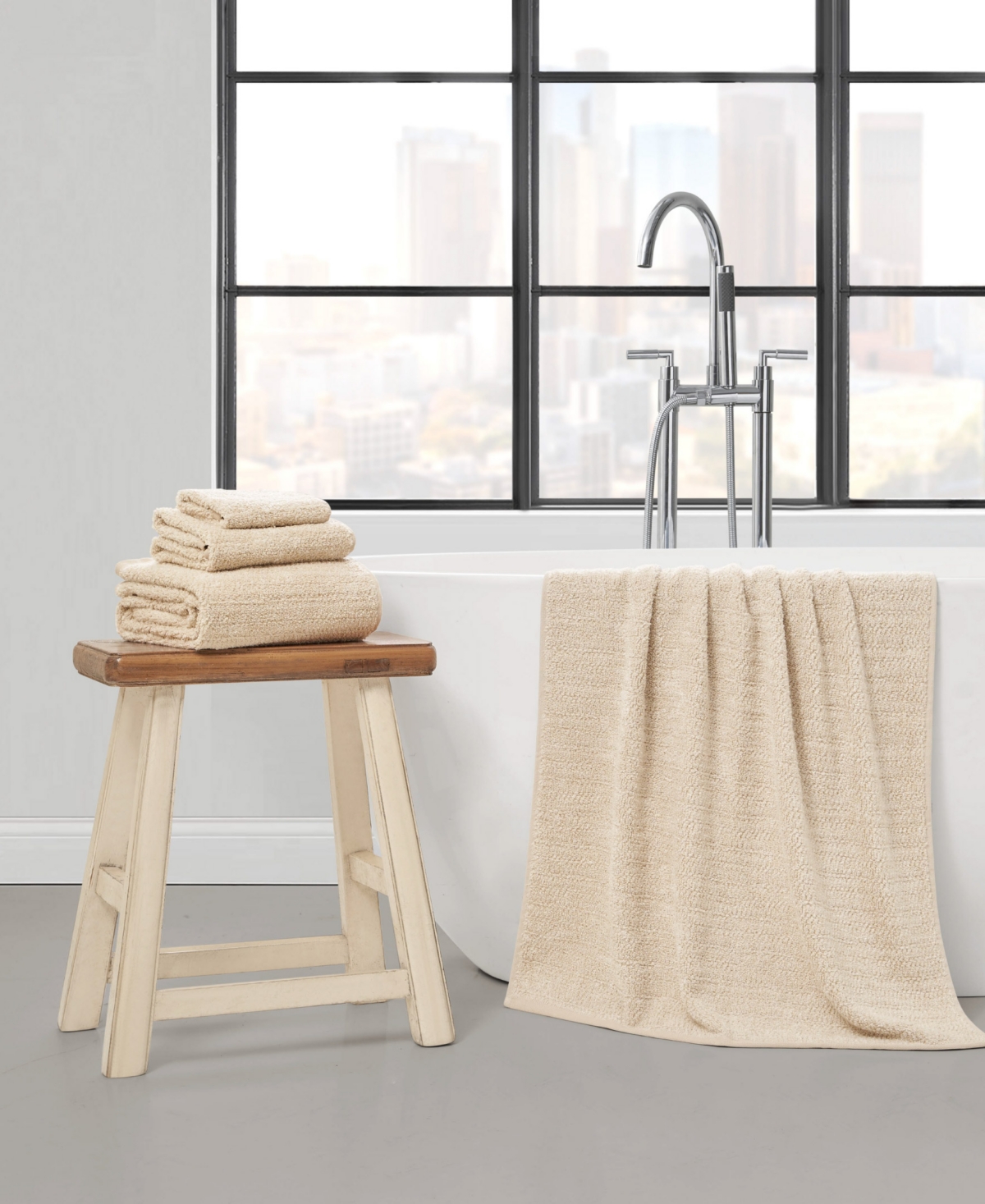 Shop Lucky Brand Luxurious Boucle Cotton 6-pc. Bath Towel Set