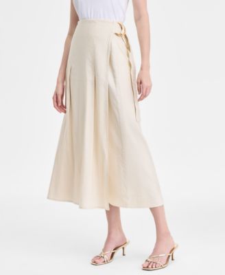 Women's Linen-Blend Maxi Skirt, Exclusively at Macy's