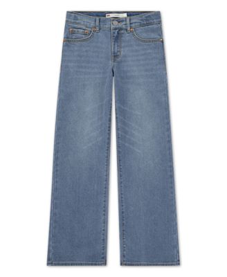 Girls' 7-16 Vintage-Like Mid Rise Wide Leg Jeans