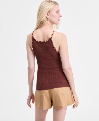 Women's Embellished Knit Camisole, Exclusively at Macy's