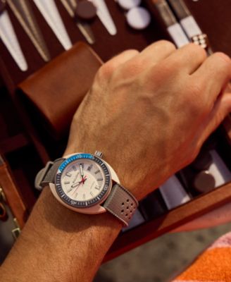 Men's Snorkel Gray HNBR Rubber Strap Watch 41mm