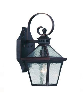 Hammered Glass Wall Light for Entryway Hallway or Bathroom