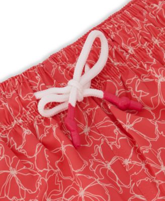 Sunset and Vines Men's Floral Woven Swim Trunks