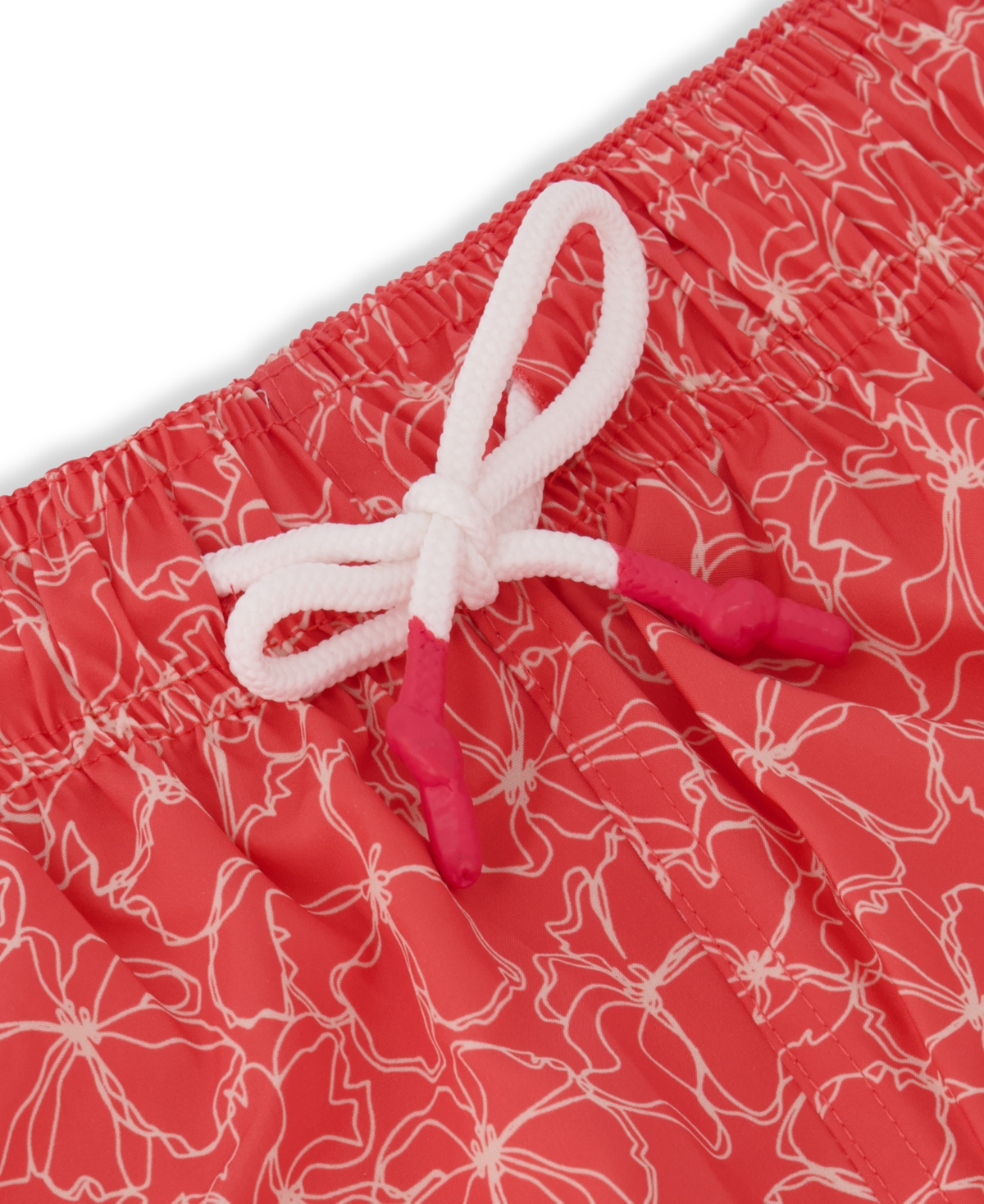 Sunset X Vine Sunset And Vines Men's Floral Woven Swim Trunks In Orange