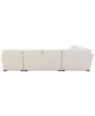 Radley Roll Arm 148" 5-Pc. Fabric Chaise Sectional with Wedge, Exclusively at Macy's