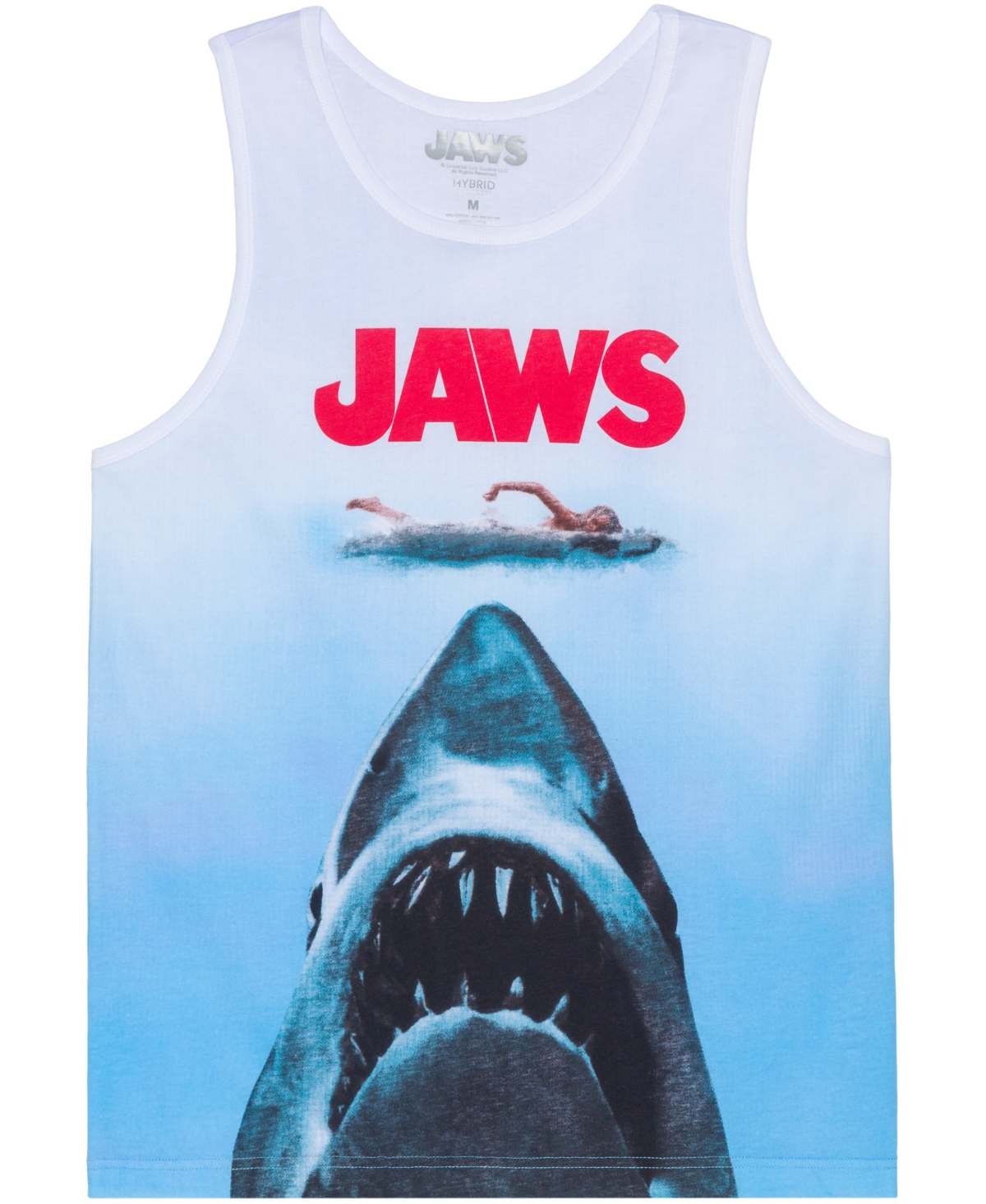 Men's Jaw's Tank Top - White
