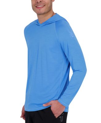 Spyder - Men's Long Sleeve Shadow Stripe Rashguard Swim Hoodie
