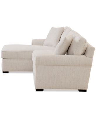 Radley Roll Arm 98" 3-Pc. Fabric Chaise Sectional, Exclusively at Macy's