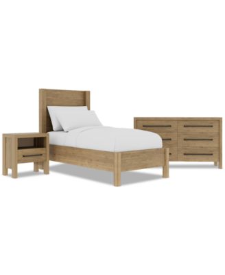 Davie 3-Pc. Twin Set (Panel Bed, Dresser & 1-Drawer Nightstand)