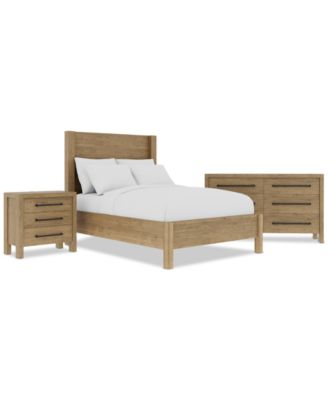 Davie 3-Pc. Full Set (Panel Bed, Dresser & 3-Drawer Nightstand)