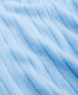 Ribbed 100% Cashmere Scarf