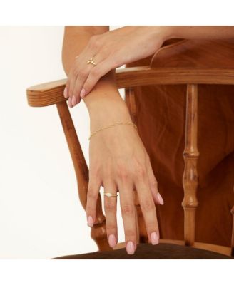 Love Heart Sterling Silver Chain Bracelet