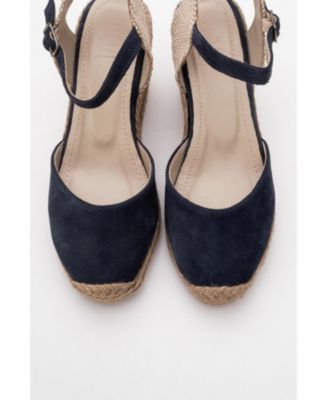 Sinta Suede Leather Platform Espadrille (Women)