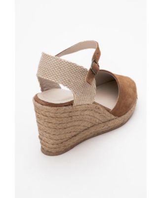 Sinta Suede Leather Platform Espadrille (Women)