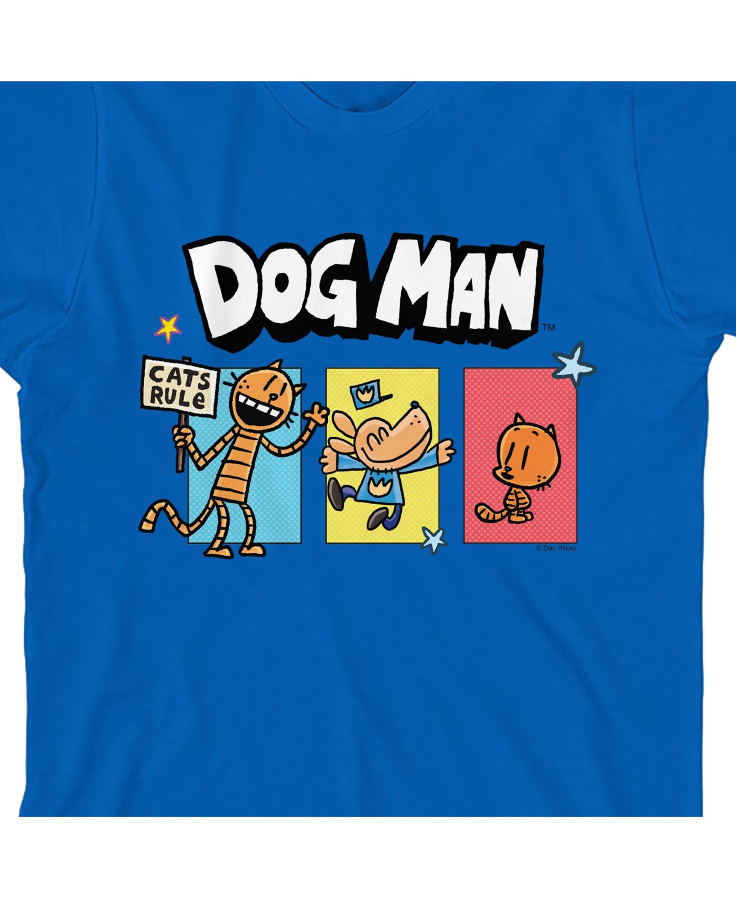 Boys Petey the Cat and Lil' Petey Youth Royal Blue Short Sleeve Tee-Medium