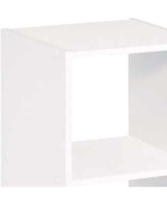 4583 Decorative Bookcase Open Back 8-Cube Storage Organizer, White