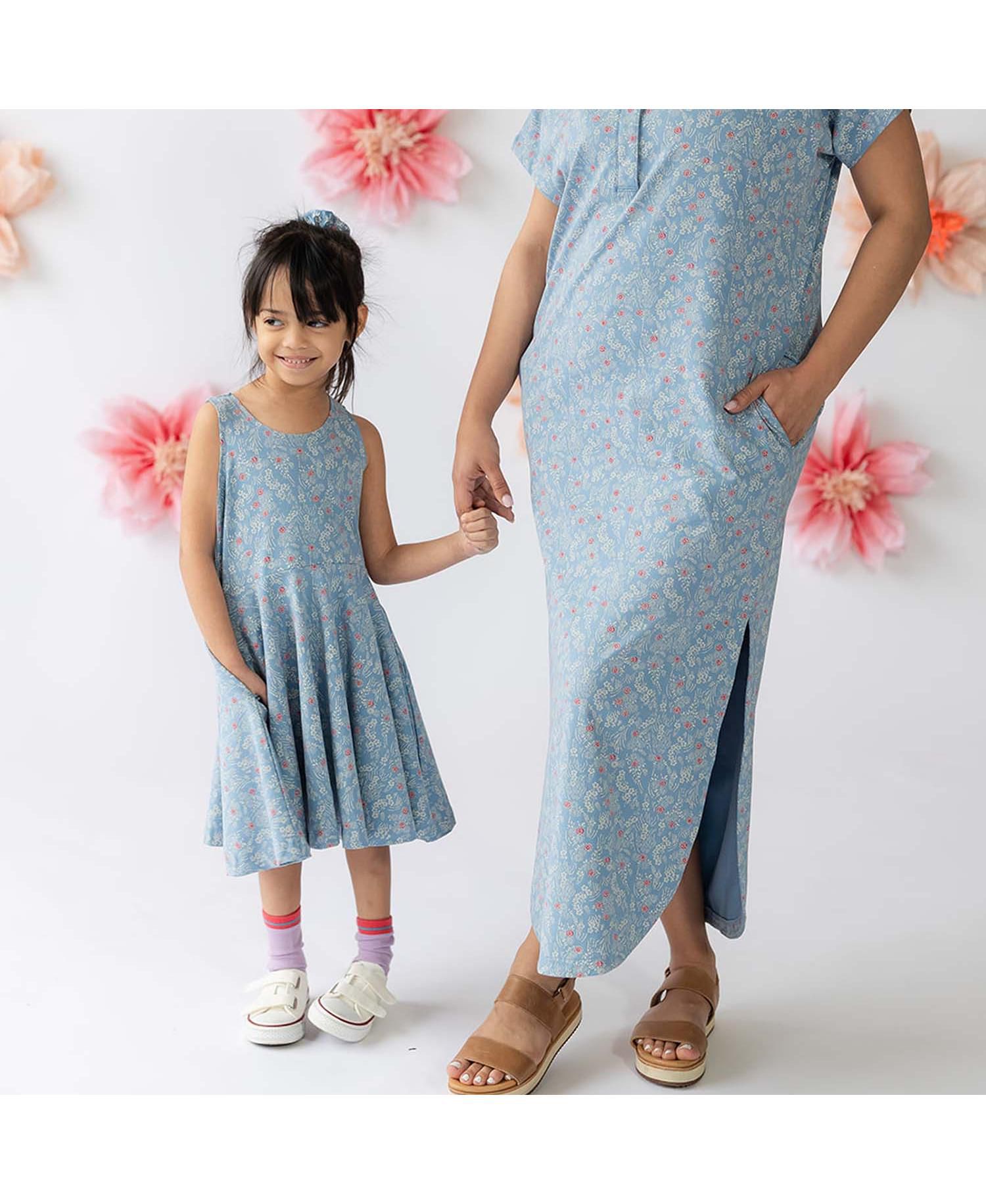 Girls Fair Trade Organic Cotton Sleeveless Twirl Dress
