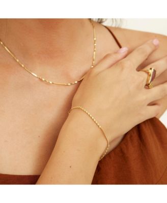 Half Twisted Sterling Silver Chain Necklace