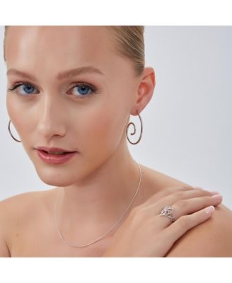 Spiral Sterling Silver Stud Earrings