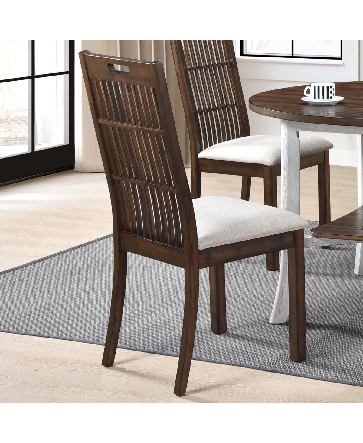 Streamdale Furniture Round Dining Furniture Set 1Table with 4 chairs