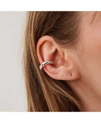 Chunky Sterling Silver Ear Cuff No Piercing 1 Piece