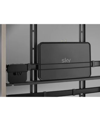 Falcon Universal TV Stand - Oak & Silver Grey