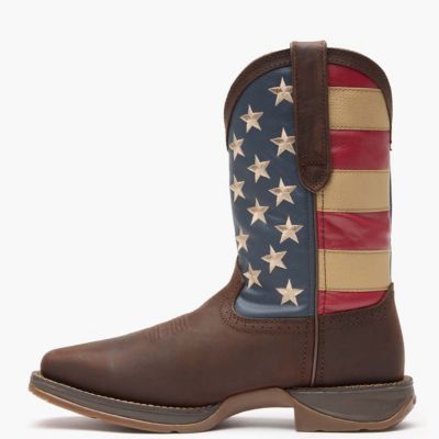 Men's Rebel by Patriotic Pull-On Western Flag Boot