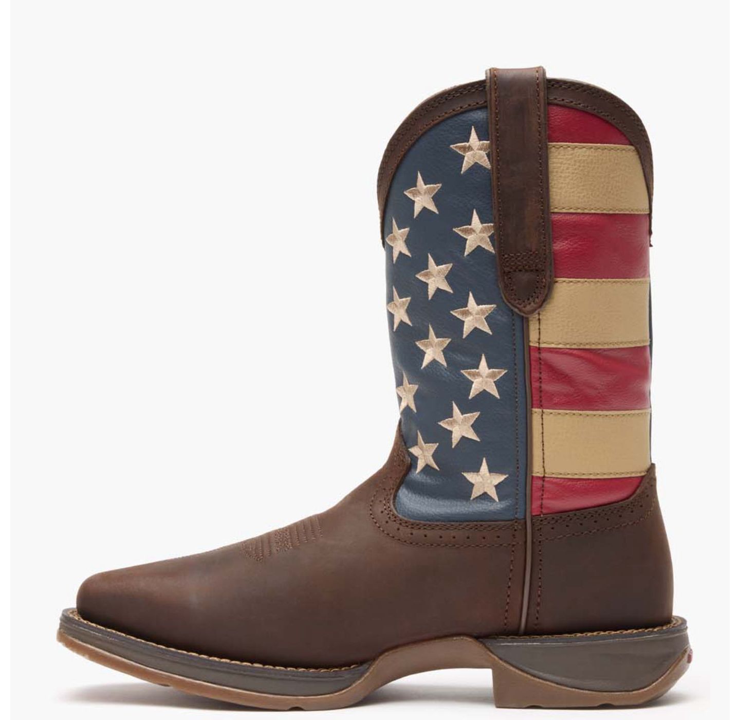Мужские ботинки Durango Rebel by Patriotic Pull-On Western Flag Boot, цвет: Коричневый — фото 5