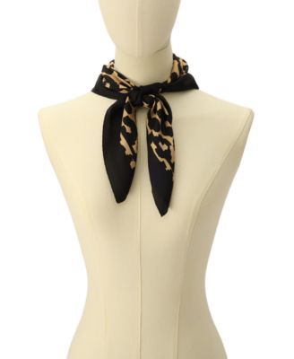 COACH Women's Script Leopard Print Silk Bandana Scarf Macy's